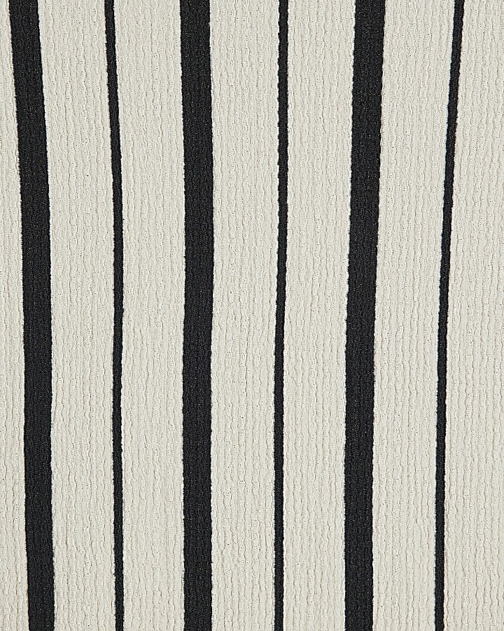 Petite Black Stripe Top
