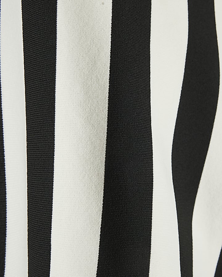 Black Stripe Batwing Long Sleeve Jumper