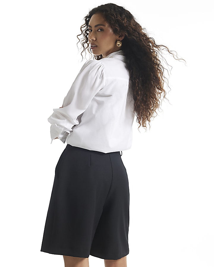 Black Longer Length Shorts