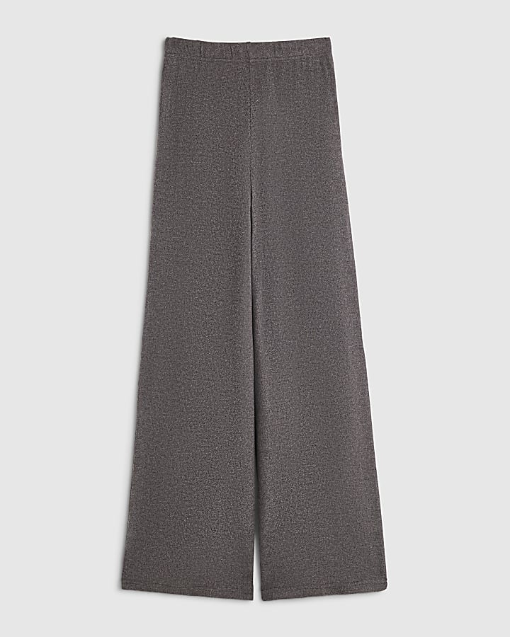 Brown Wide Leg Cosy Trousers