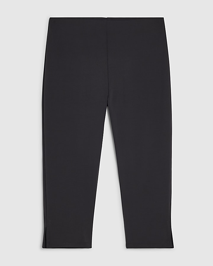 Black Stretch Capri Trousers