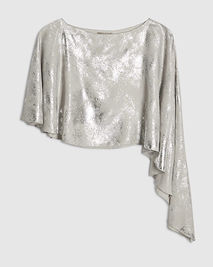 Silver Asymmetric Cape