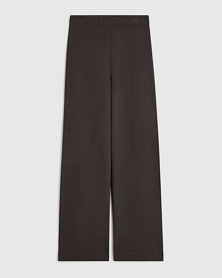 Brown Wide Leg Joggers
