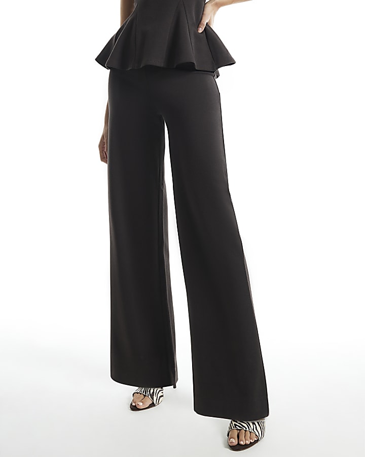 Brown Wide Leg Joggers