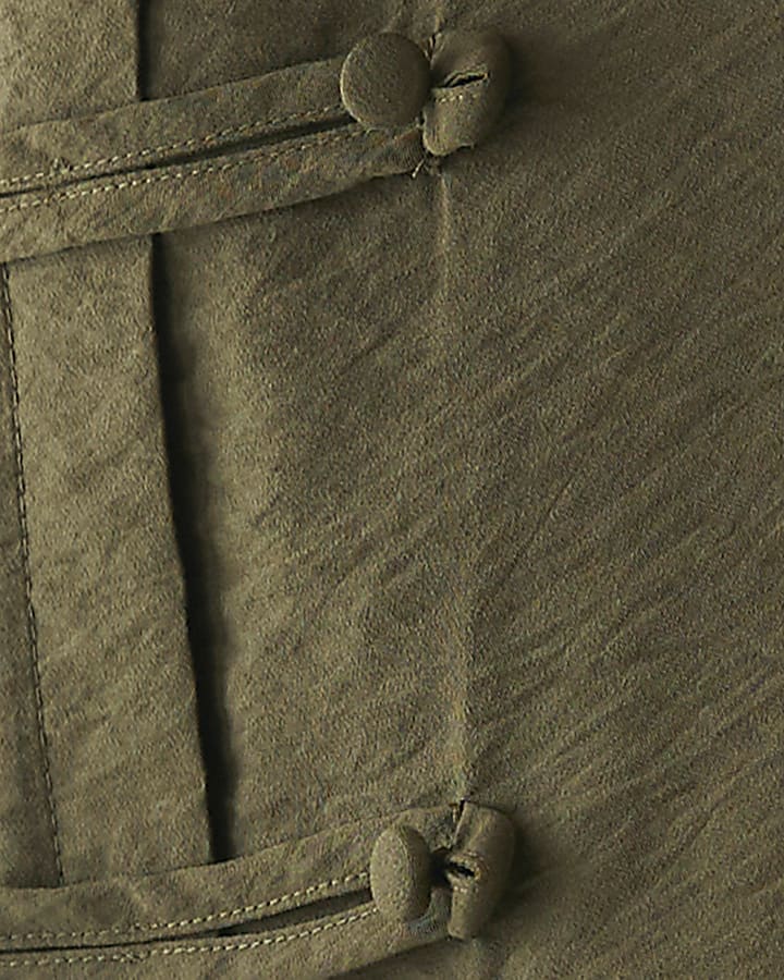Khaki Military Frogging Blouse