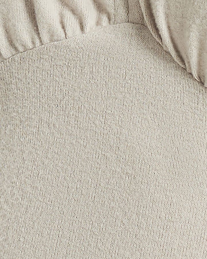 Beige Cosy Batwing Dress