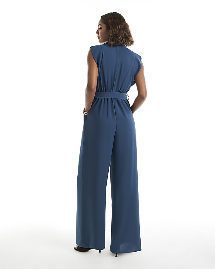 Blue Necktie Jumpsuit