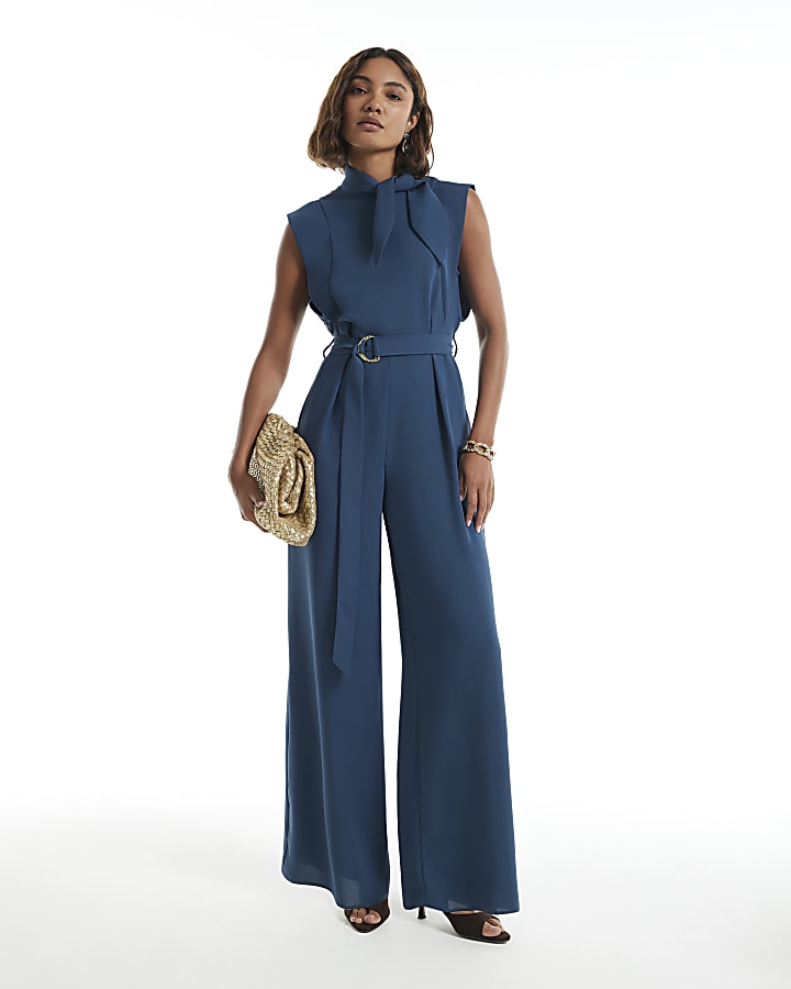 Blue Necktie Jumpsuit