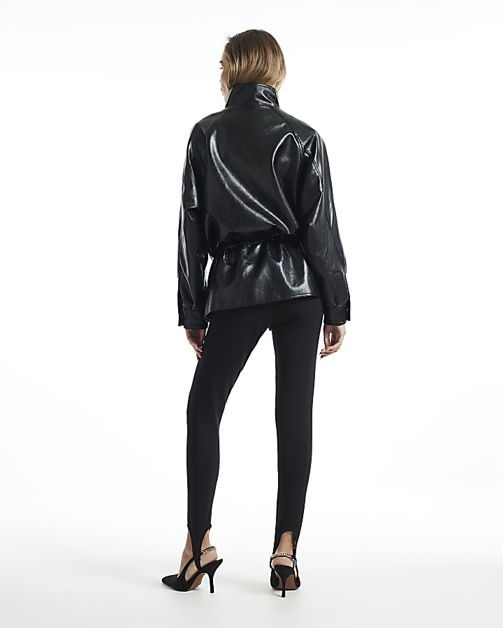 Black Stirrup Leggings