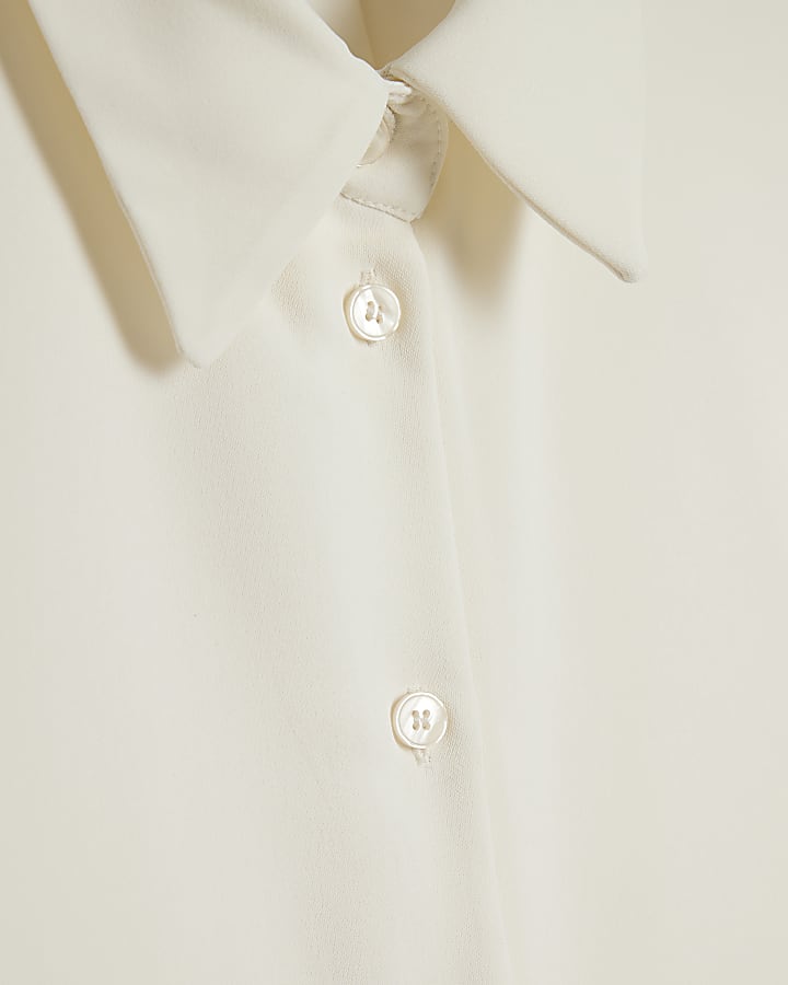 Cream Short Sleeve Shirt