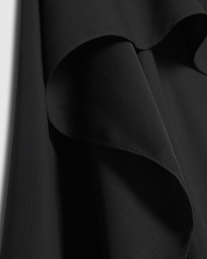 Black Sheer Floaty Cape