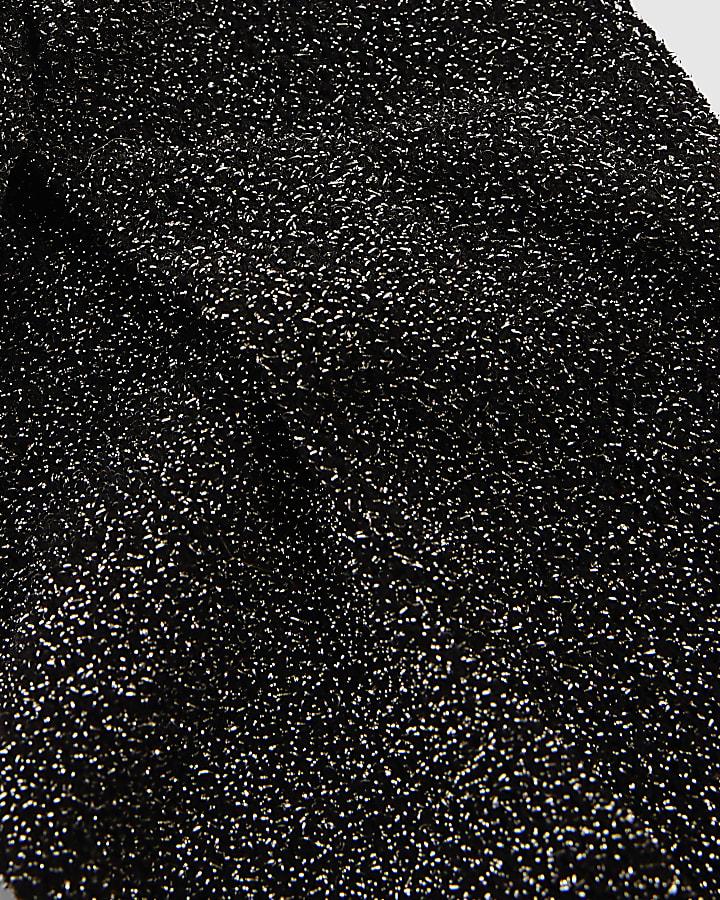 Black Glitter Fishnet Tights