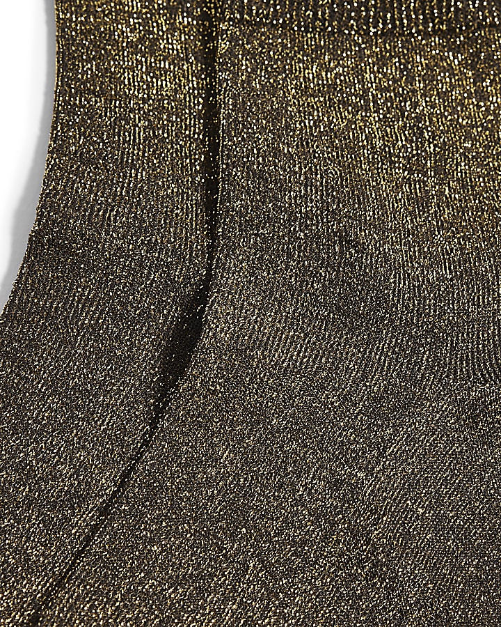 Gold Glitter Socks