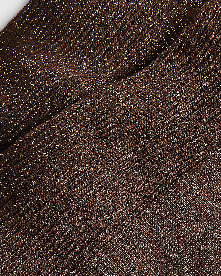 Bronze Glitter Socks