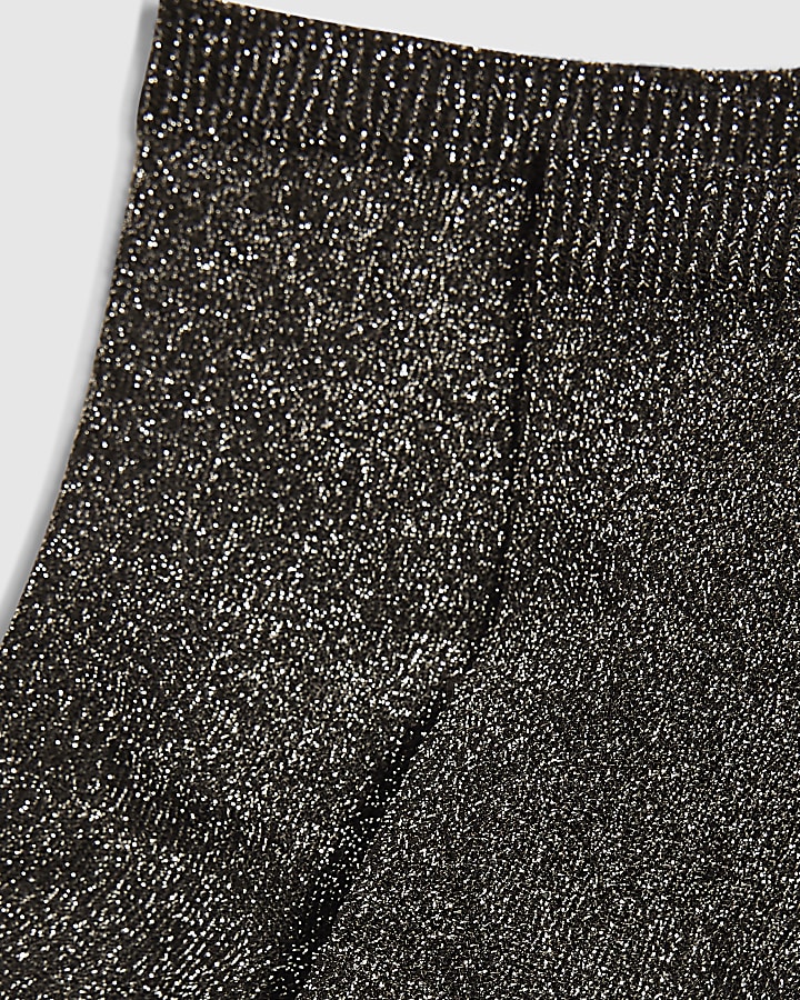 Silver Glitter Socks