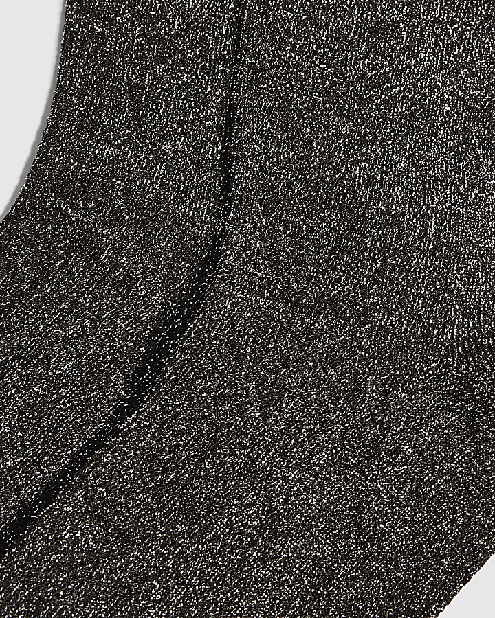 Silver Glitter Socks
