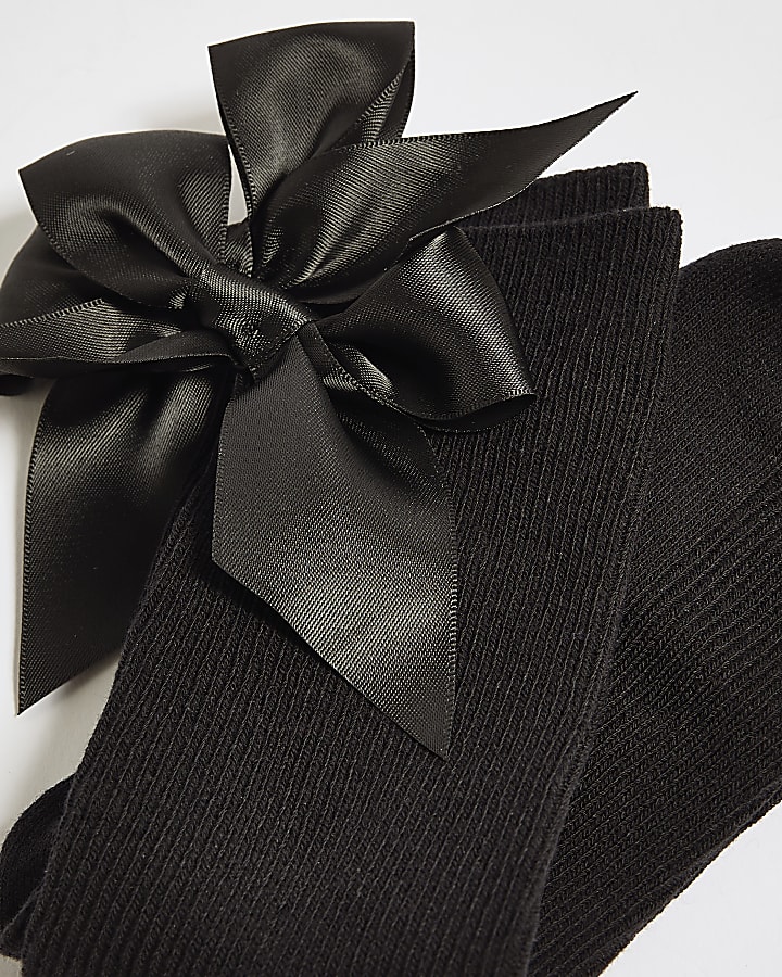 Black Bow Socks