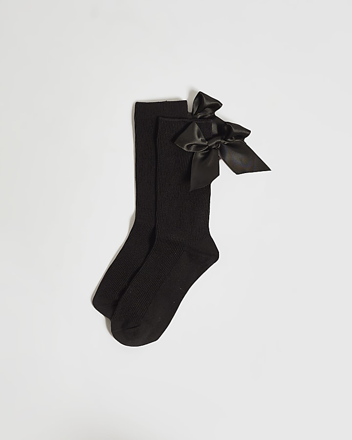 Black Bow Socks