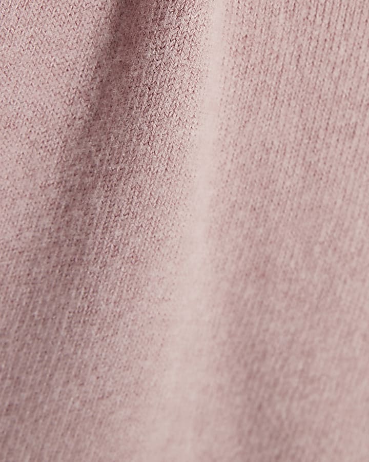 Pink Tie Side Bardot Top