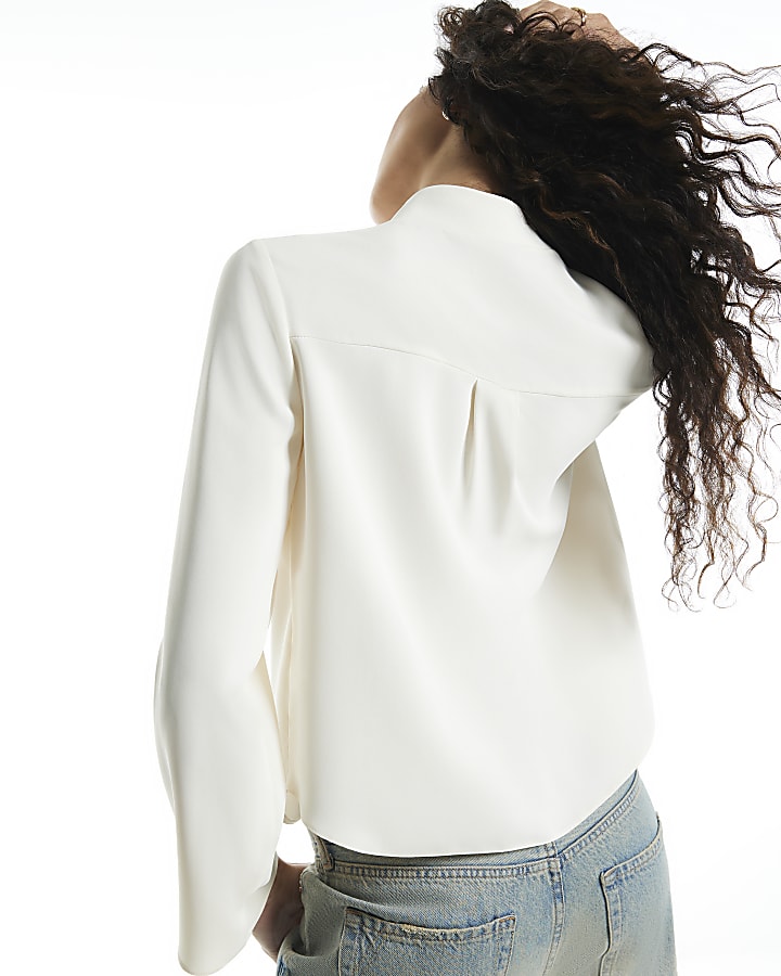 Cream Frogging Long Sleeve Shirt