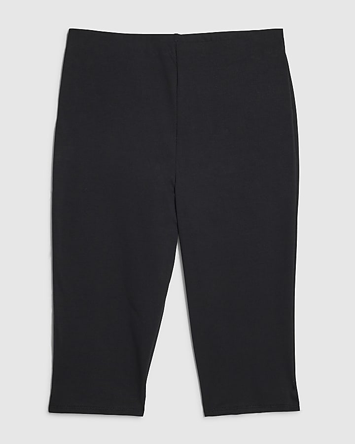 Black Capri Cropped Short Leg Leggings