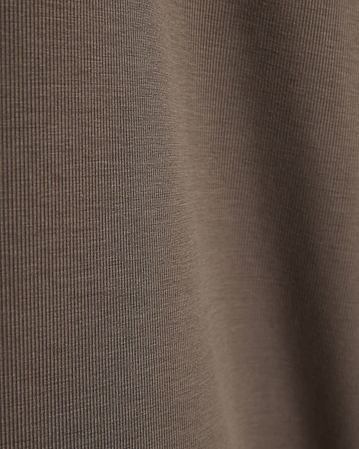 Brown Soft Touch Jersey Jorts