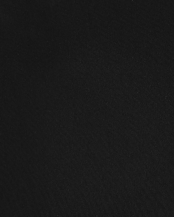 Black Regular Stretch Capri Trousers