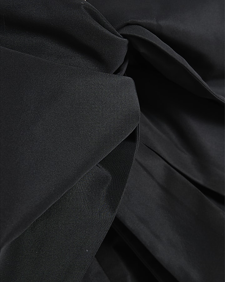 Black One Shoulder Bardot Top