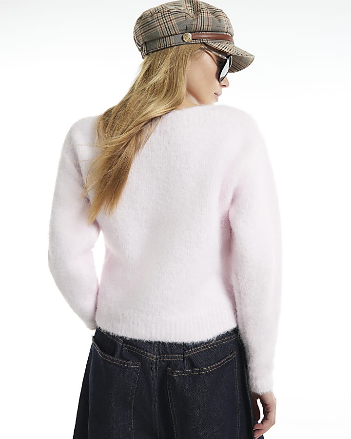 Pink Brushed Jumper