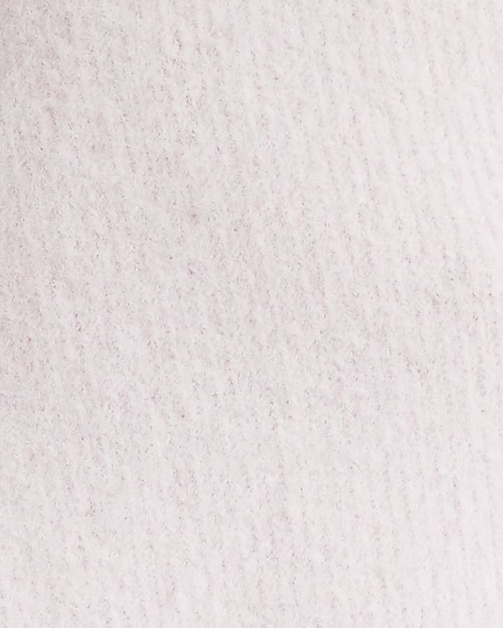 Pink Brushed Off Shoulder Jumper