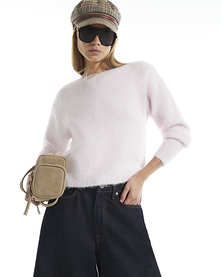 Pink Brushed Jumper