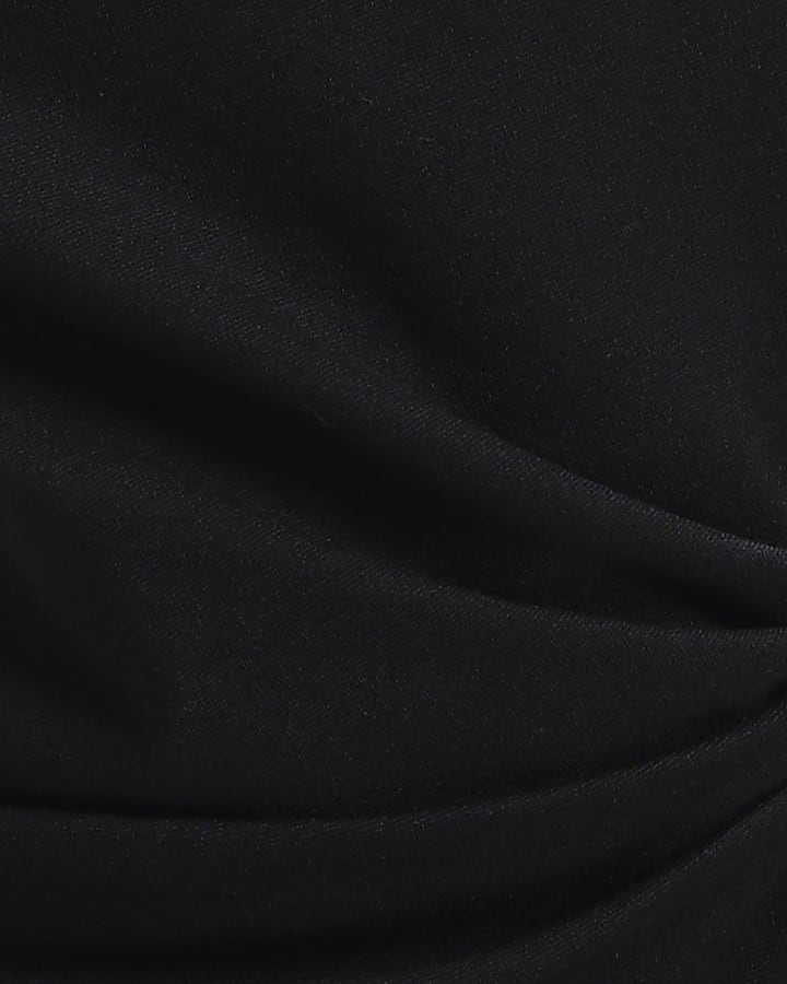 Black Off Shoulder Gold Hardwear Top
