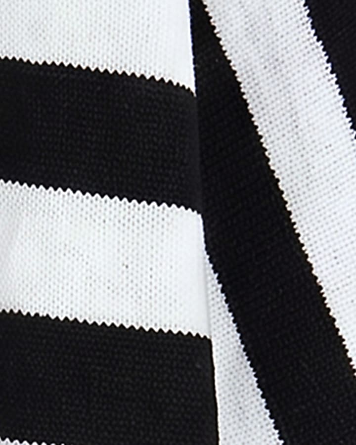 Cream Stripe Batwing Long Sleeve Jumper
