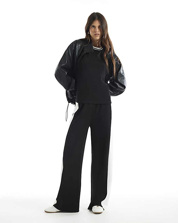 Black Premium Tipped Joggers
