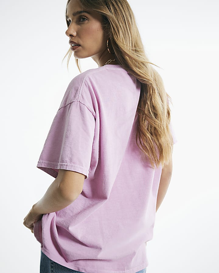 Pink Cotton Listen And Dont Judge T-Shirt