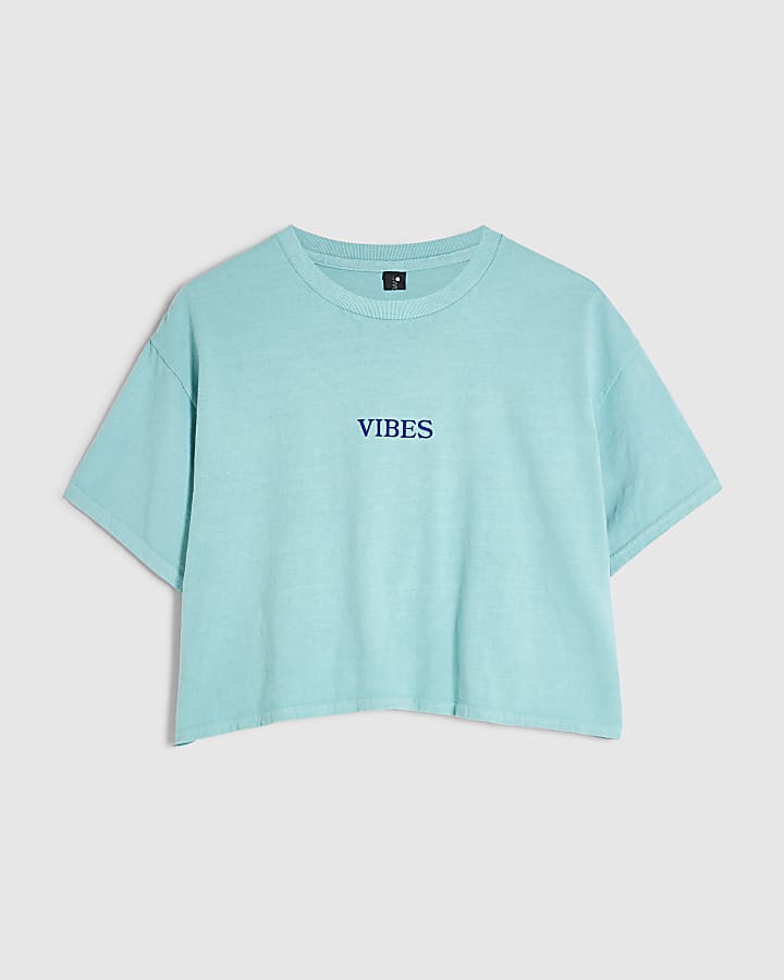 Blue Cotton Vibes T-Shirt