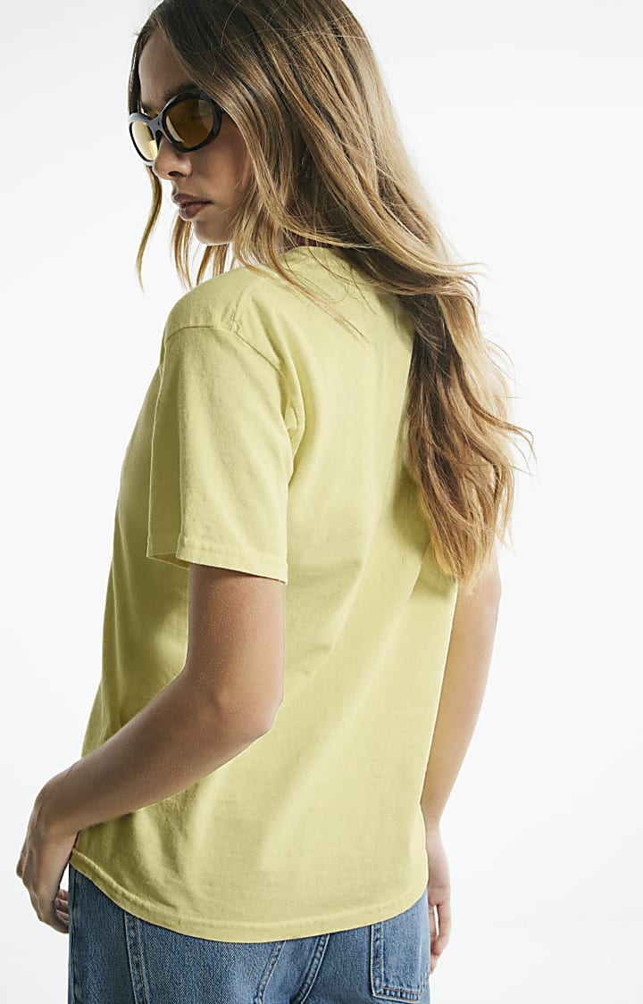 Yellow Cotton Organised Chaos T-Shirt
