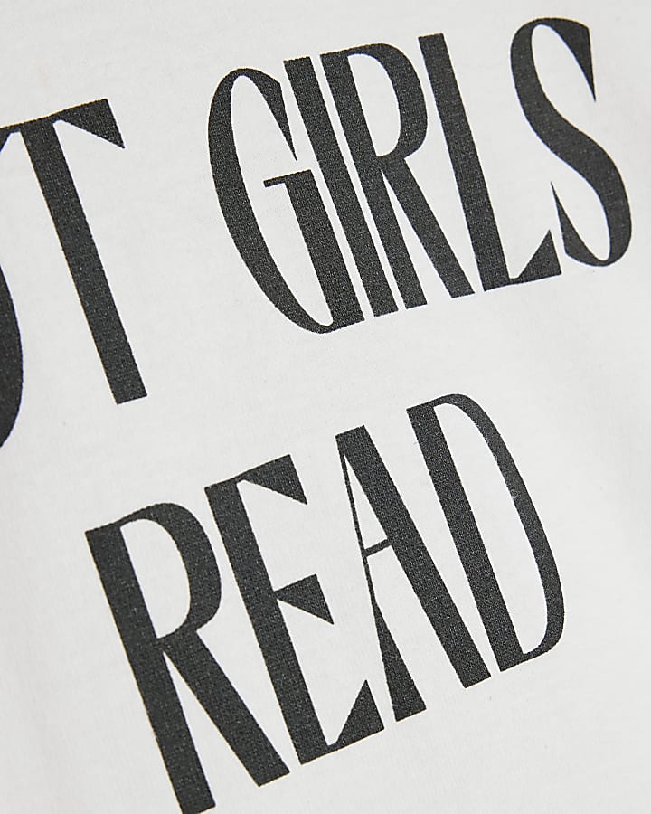 White Cotton Hot Girls Read Baby T-Shirt