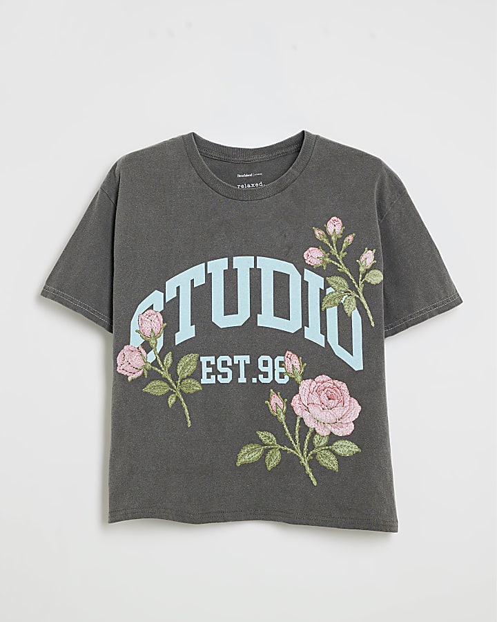 Grey Studio Cropped Short Sleeve T-Shirt