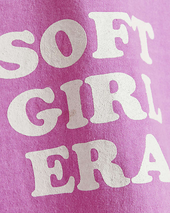 Pink Cotton Soft Girl Era T-Shirt