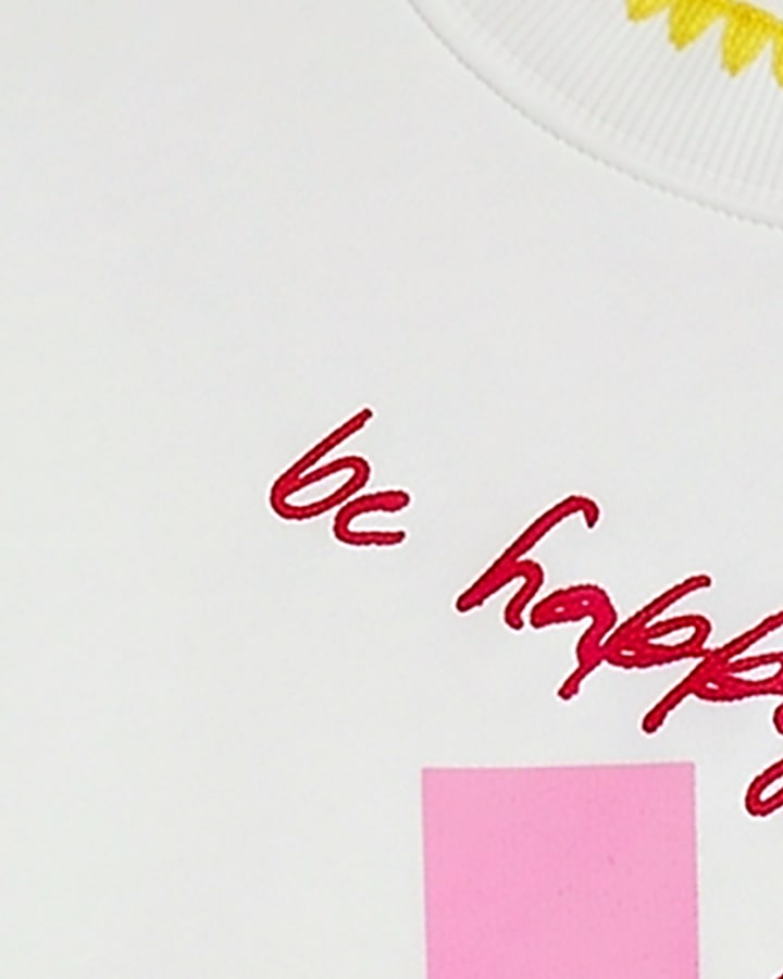 White Face Check Sweatshirt