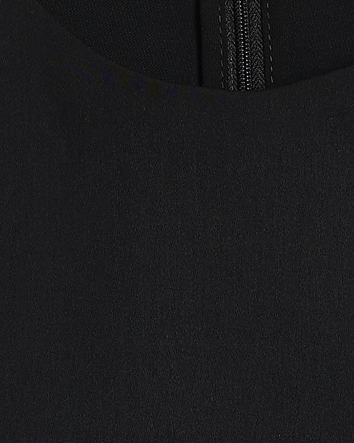 Black Overlay Jumpsuit