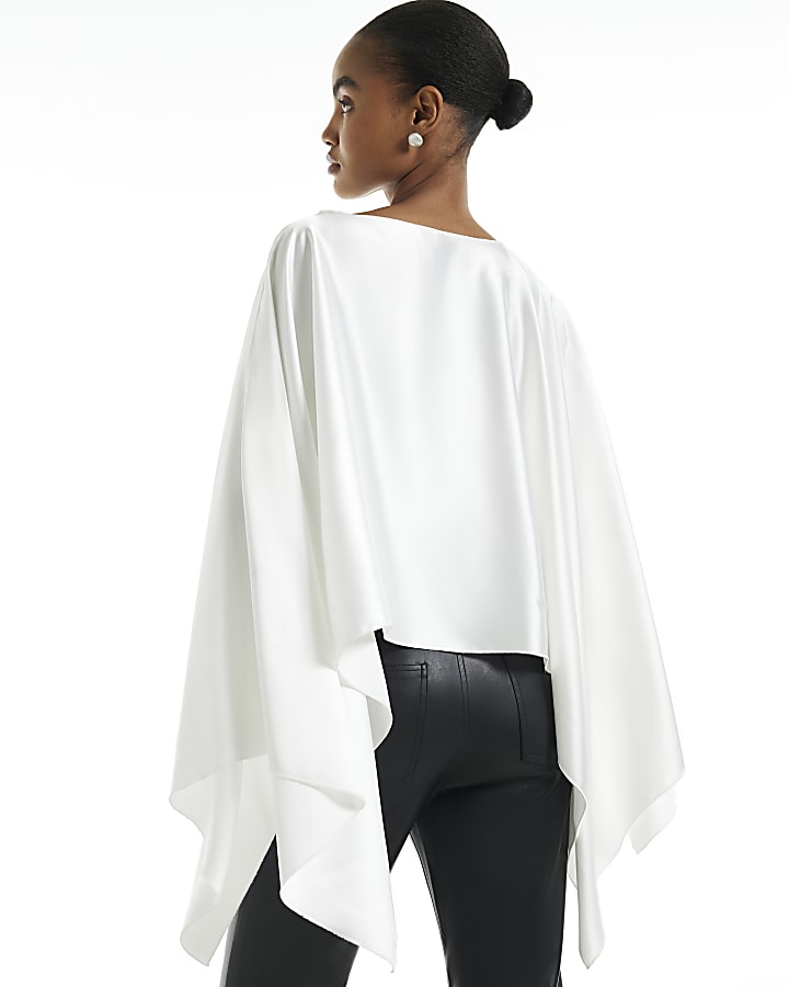 Cream Satin Cape