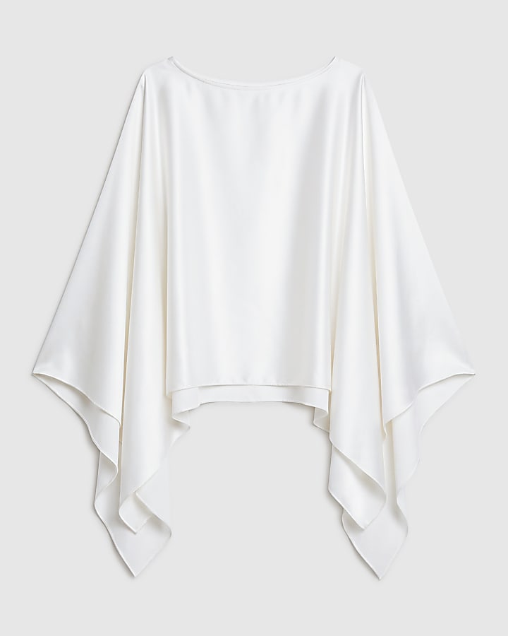 Cream Satin Cape