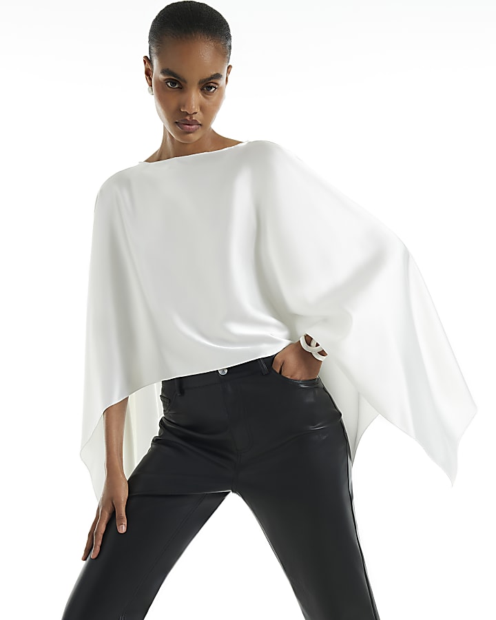 Cream Satin Cape