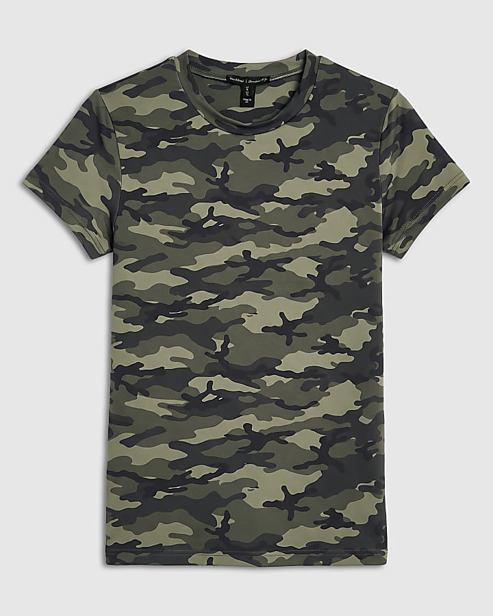 Khaki Camo Baby Tee T-Shirt