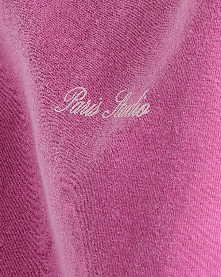 Pink Cotton Premium Paris Studio Sweatshirt