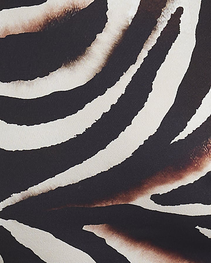 Brown Zebra Print T-Shirt