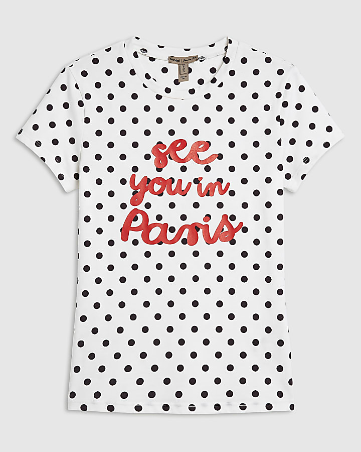White See You In Paris T-shirt