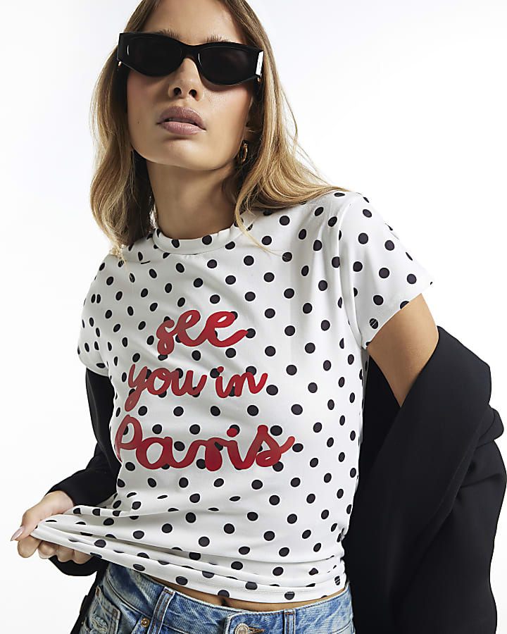 White See You In Paris T-shirt